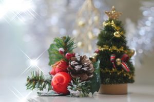 クリスマスツリーの置物