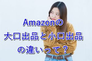 【比較】Amazonの大口出品と小口出品の違いって？【初心者向け】